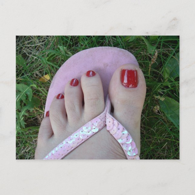 Polished Toes Beauty or Salon Postcards (Front)