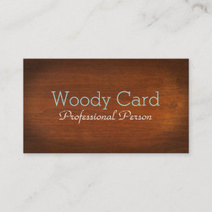Polished Wood Look Business Card