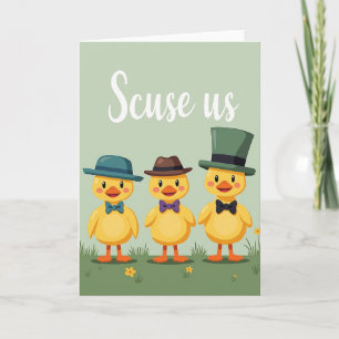 Polite Bird Friends Greeting Card