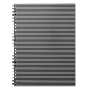 Polite Grey Monochrome Vertical Stripes Notebook
