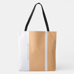 Polite Sandy Modern Vertical Bands Tote Bag