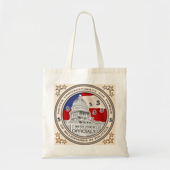 Political Billionaires Tote Bag (Front)