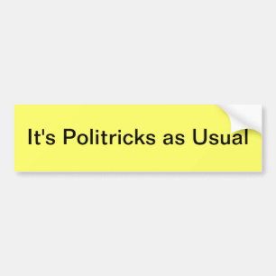 political bumper sticker