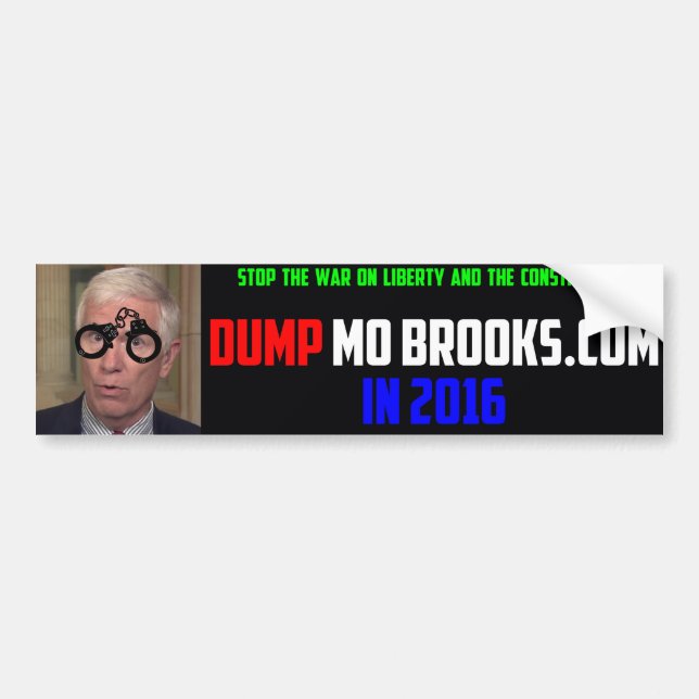 Political Bumper Sticker Calling for the Removal o (Front)