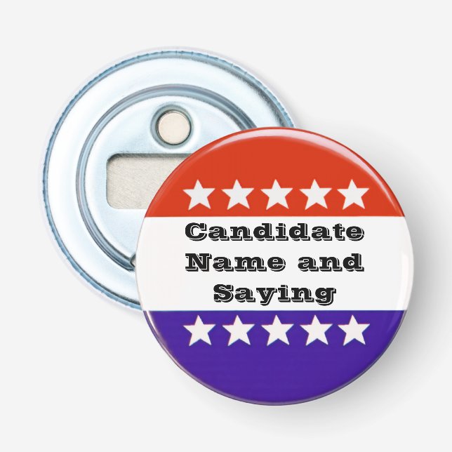 Political Button Bottle Opener (Front)