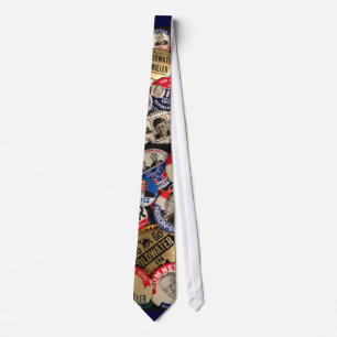 Political Button Tie