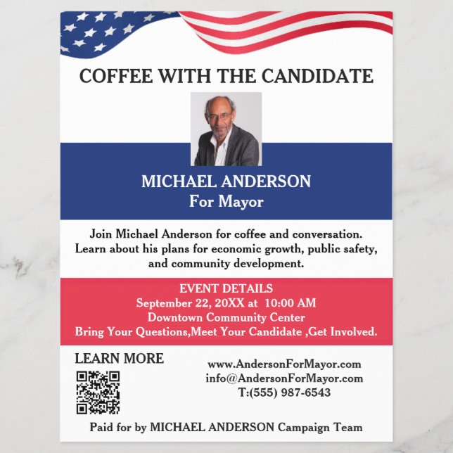 Political Campaign Candidate Introduction Flyer (Front)