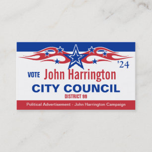 Political Campaign Card - City Council