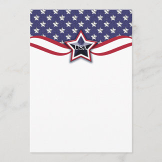 Political Campaign Election Patriotic July 4th Invitation