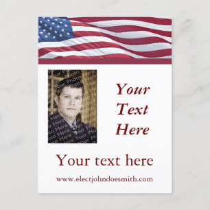Political Campaign Election Postcard Templates