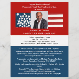 Political Campaign fundraiser Event Flyer
