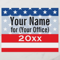Political Campaign Non-Partisan Printed Candidate