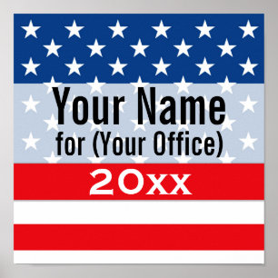 Political Campaign Non-Partisan Printed Candidate Poster