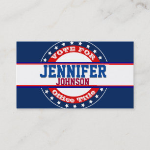 Political Campaign Template Business Card