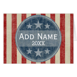 Political Campaign - vintage stars and stripes