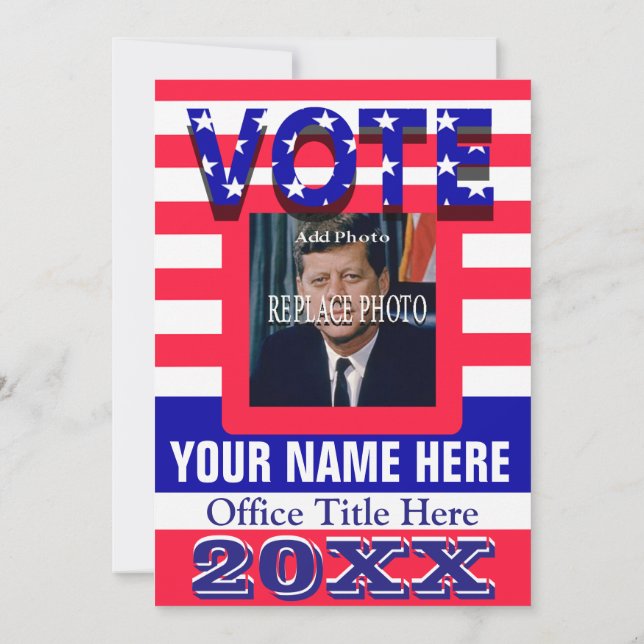 Political Campaign Vote Invitation (Back)