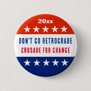 Political Change  6 Cm Round Badge