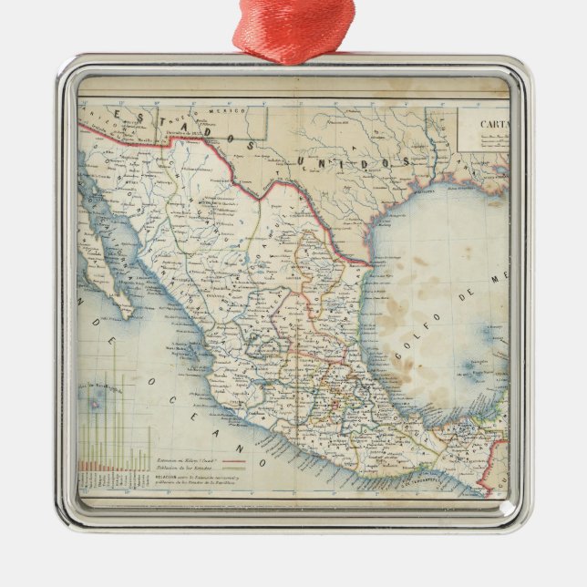Political Chart Metal Tree Decoration (Front)