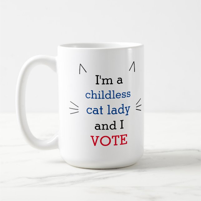 Political Childless Cat Lady Mug (Left)