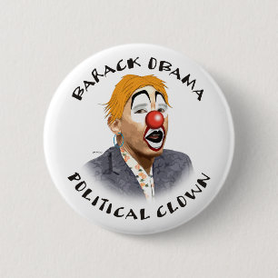 Political Clown 6 Cm Round Badge
