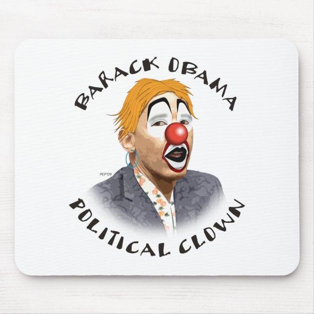 Political Clown Mouse Mat (Front)