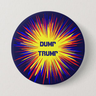 Political Dump Trump Round Button