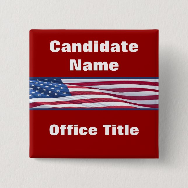 Political Election Campaign Buttons (Front)
