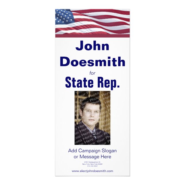 Political Election Rack Card Template (Front)