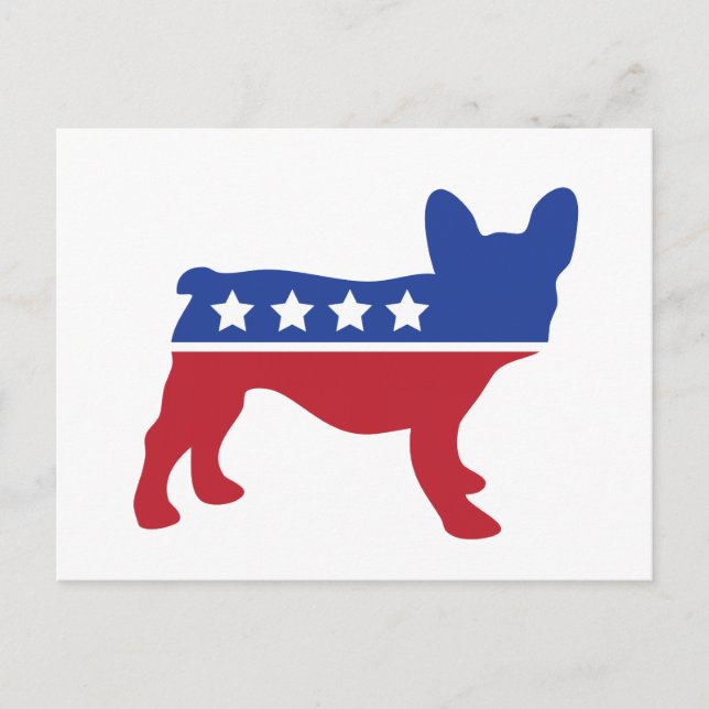 Political Frenchie Postcard (Front)