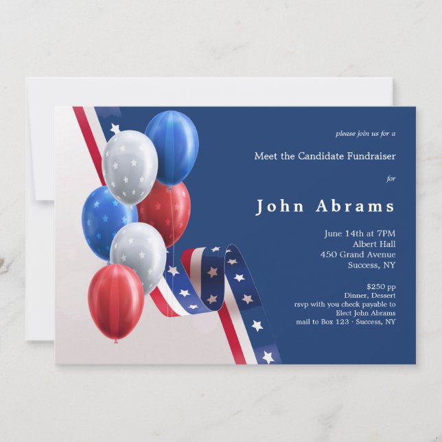 Political Fundraiser Invitation (Front)