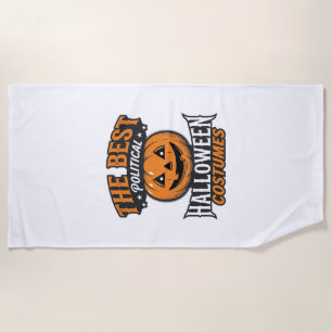 Political Halloween Costume Pumpkin Vintage Shirt_ Beach Towel