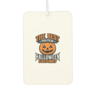 Political Halloween Costume Pumpkin Vintage Shirt_ Car Air Freshener