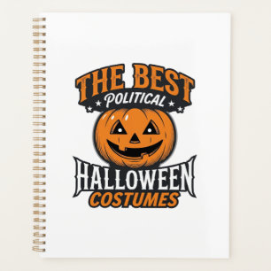 Political Halloween Costume Pumpkin Vintage Shirt_ Planner