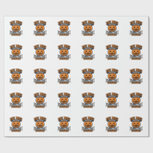 Political Halloween Costume Pumpkin Vintage Shirt_ Wrapping Paper