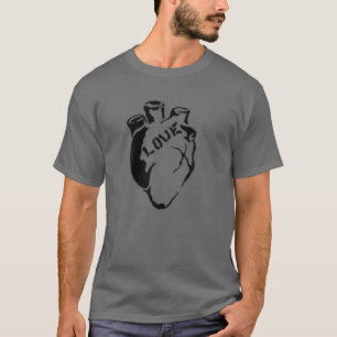Political , Heart Graffiti, Stencils Art Hoodie T-Shirt