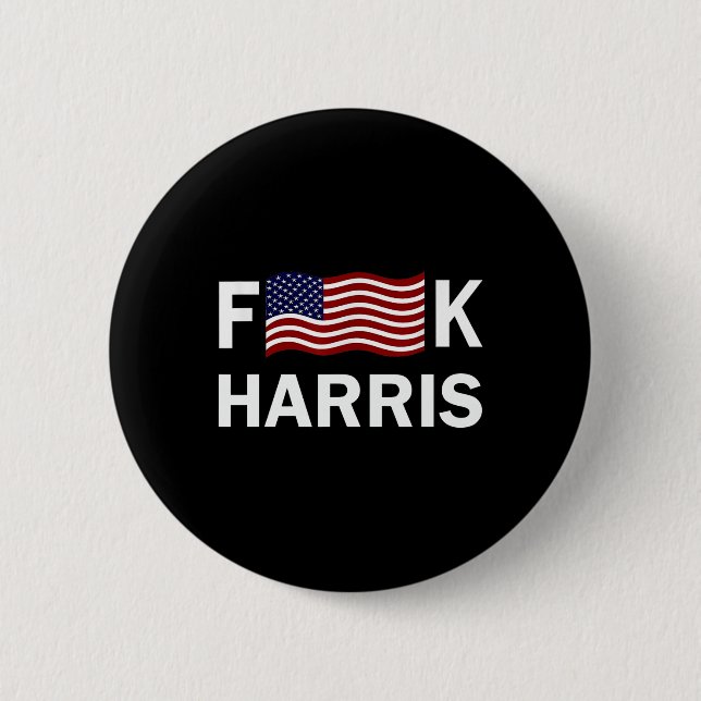 Political Humour F Kamala Harris Conservative Repu 6 Cm Round Badge (Front)