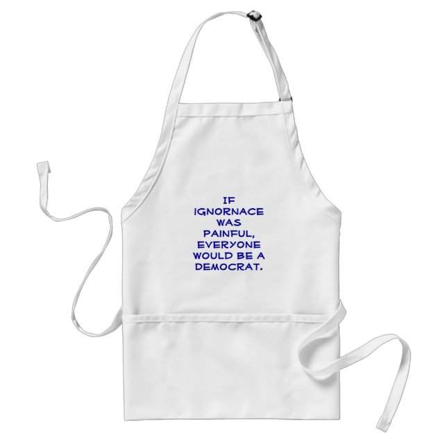 Political humour, pro-Democrat apron. Standard Apron (Front)