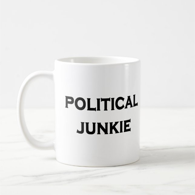 political junkie coffee mug (Left)