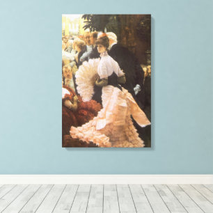 Political Lady by James Tissot, Vintage Victorian Canvas Print