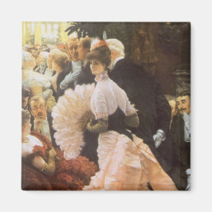 Political Lady by James Tissot, Vintage Victorian Magnet
