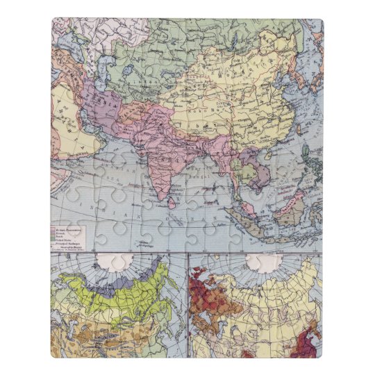 Political Map | Asia Jigsaw Puzzle | Zazzle.co.uk