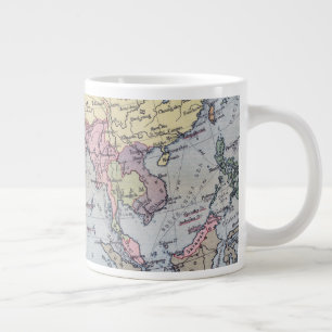 Political Map Asia Large Coffee Mug