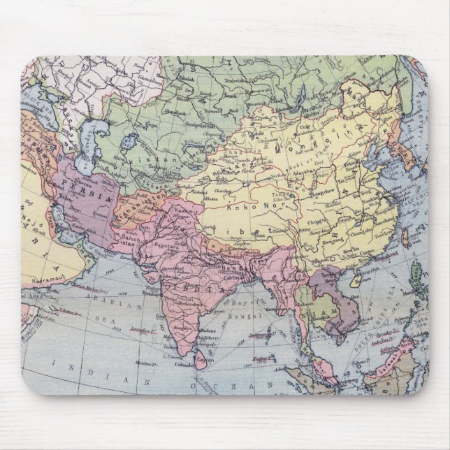 Political Map | Asia Mouse Mat (Front)