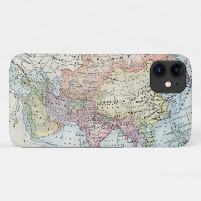 Political Map of Asia (1916) Case-Mate iPhone Case (Back (Horizontal))