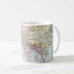 Political Map of Asia (1916) Coffee Mug