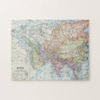 Political Map of Asia (1916)
