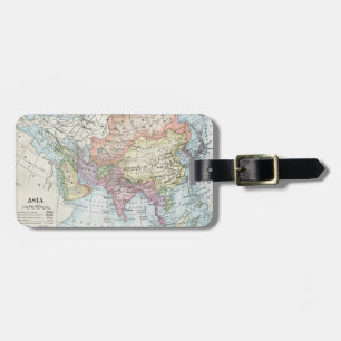 Political Map of Asia (1916) Luggage Tag
