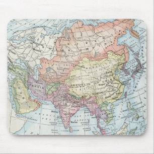 Political Map of Asia (1916) Mouse Mat