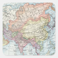Political Map of Asia (1916)
