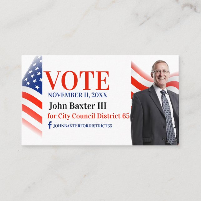 Political Office Business Card (Front)